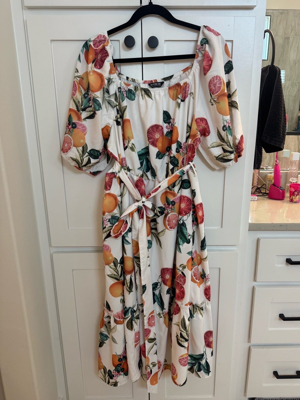 Bloomchic oranges midi dress